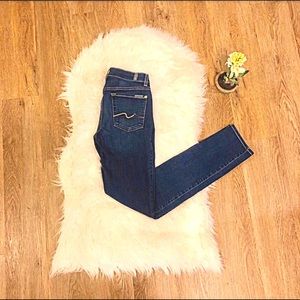 7 for all Mankind // Dark Skinny Jeans